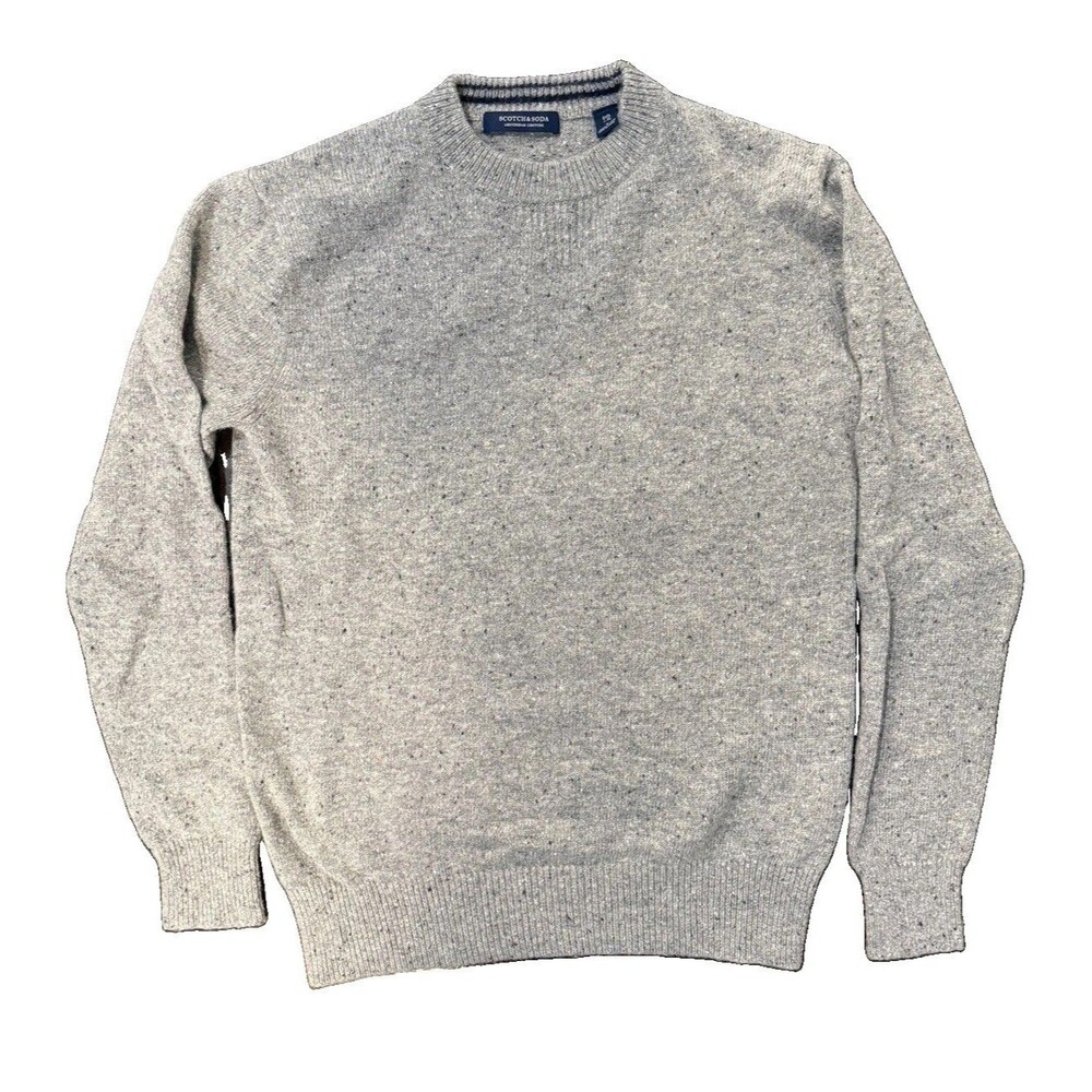 Scotch & Soda Sweater Mens L Marled Knit Crewneck Pullover EUC Cashmere